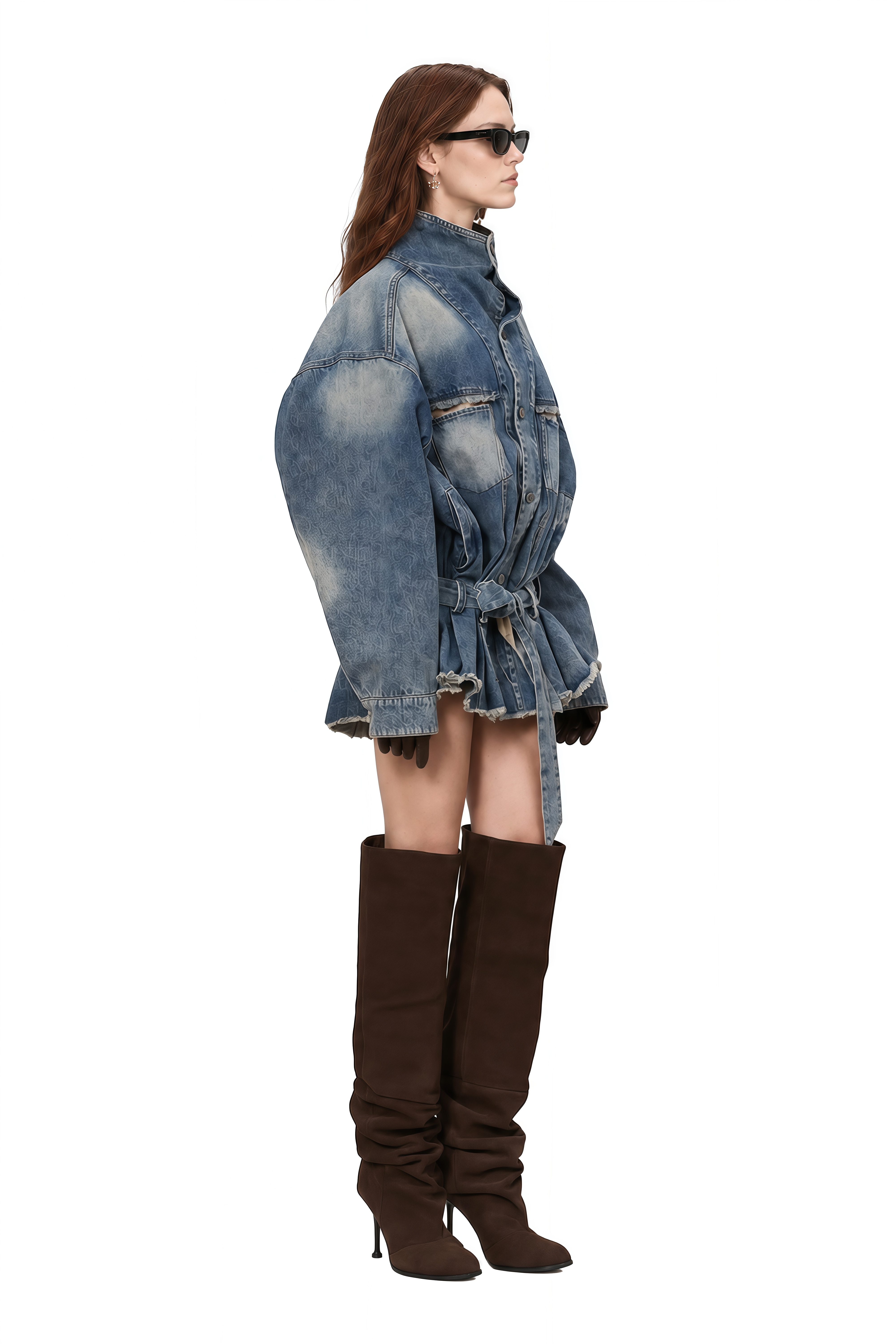 Coralie Blue Long Sleeves Denim Jacket 