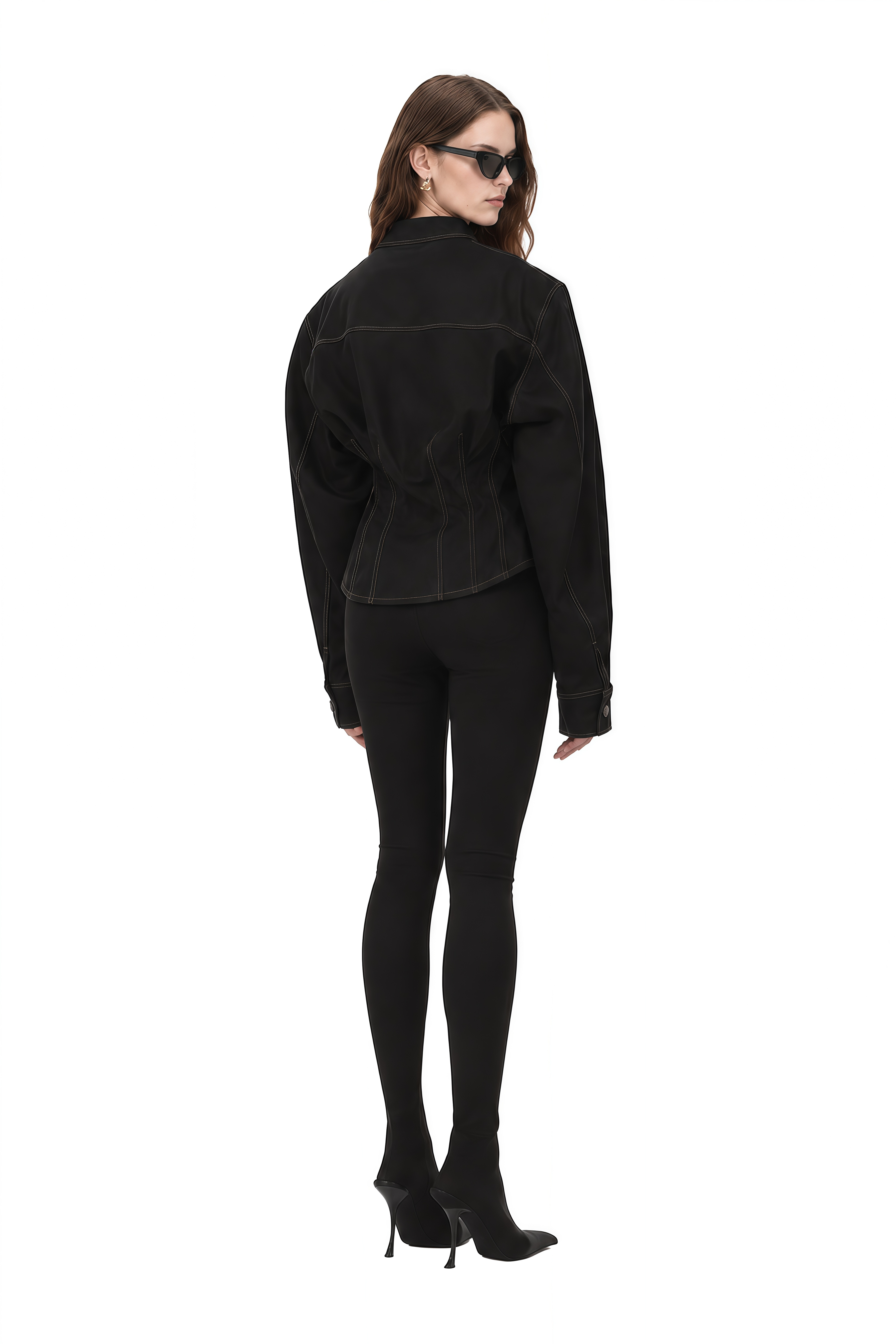 Manon Dark Blue Long Sleeves Denim Coat