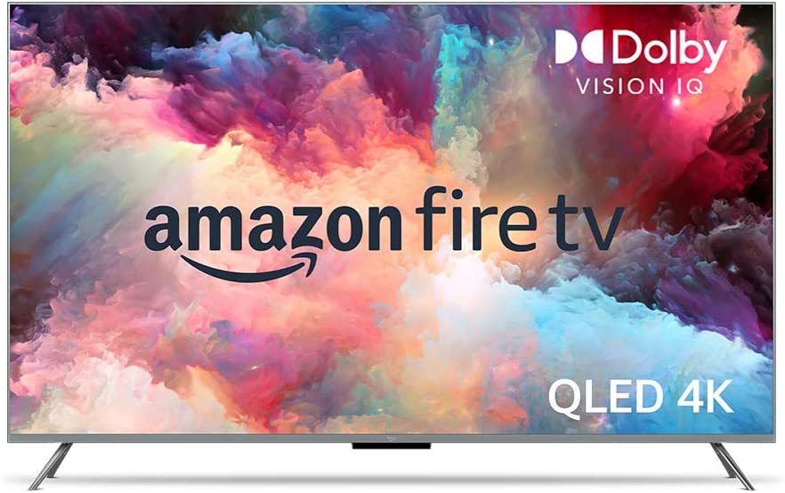 Televisión inteligente Amazon Fire TV Serie Omni QLED de 55" en 4K UHD con Dolby Vision IQ, atenuación local y control por voz con Alexa