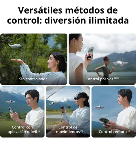 DJI Neo Pack Vuela Más Dron con RC-N3 y 3 Baterías, 135g, seguimiento de objetivos, video estabilizado