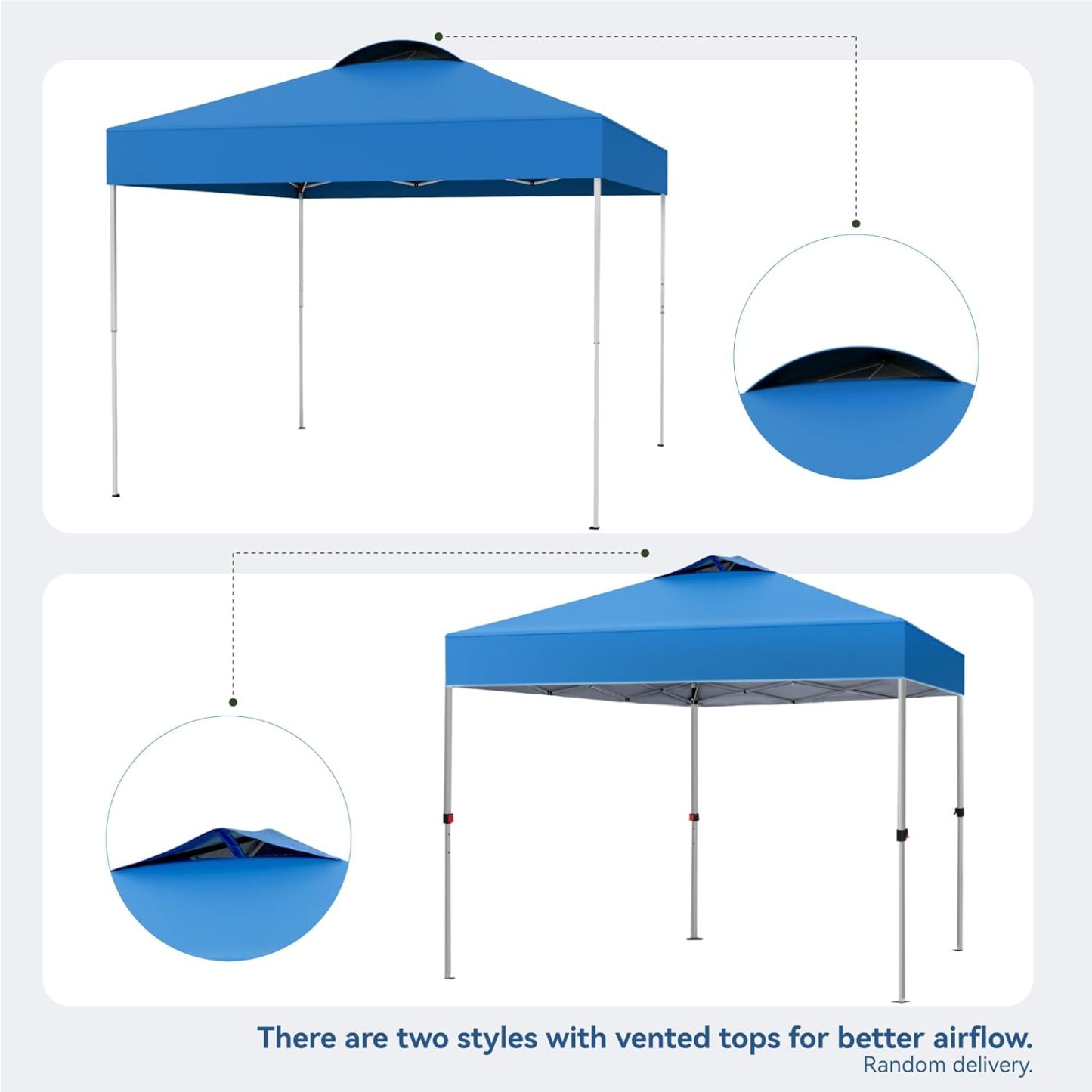 PHI VILLA - Toldo parasol con bloqueo UV de 4 x 4 m con kits de herramientas, pantalla de cenador para patio al aire libre, eventos de jardín-toallita mágica esponja