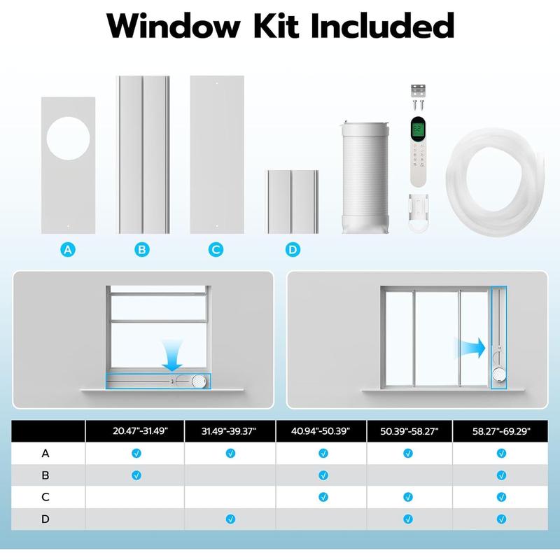 ⚡Aire acondicionado portátil ZAFRO (44 dB) — 10.000/12.000/14.000 BTU, con conexión Wi-Fi, ultra silencioso, utiliza refrigerante ecológico R32, enfriamiento rápido en 30 segundos (oferta especial de verano)