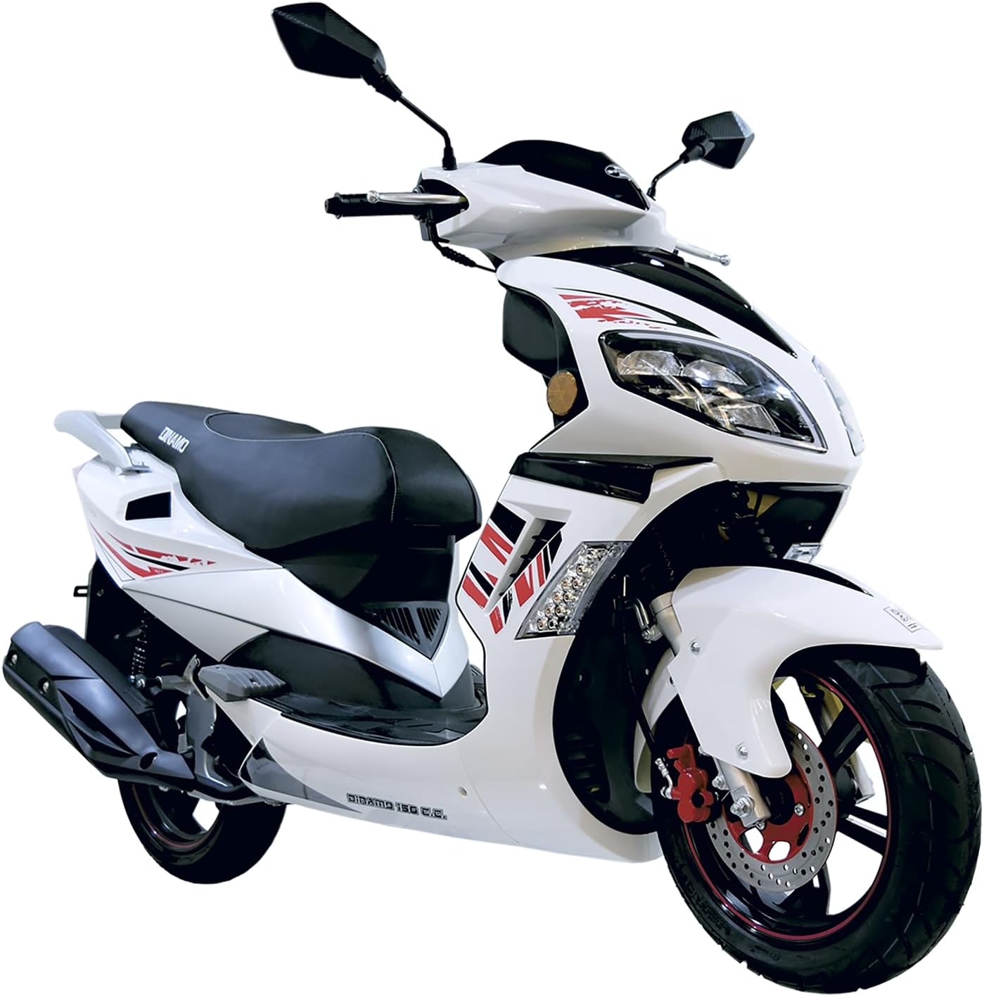DINAMO Motocicleta Scooter Adventure Elite 150 2024 Blanca