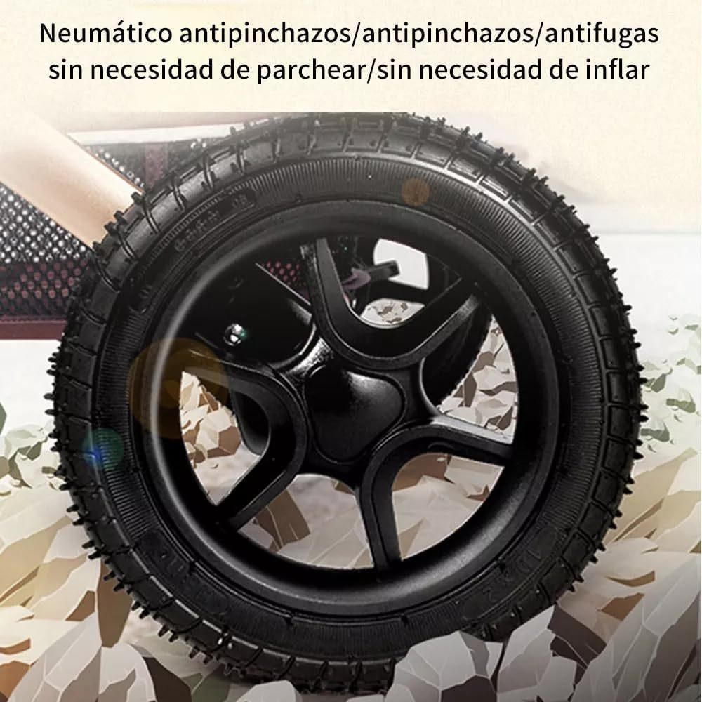 FINYQBET Carrito De Bebé Plegable Universal Para Cuatro Estaciones Sillas De Paseo para Bebés De Alta Vista para Bebés Recién Nacidos, Implementación Bidireccional Multifuncional Y Segura Caqui