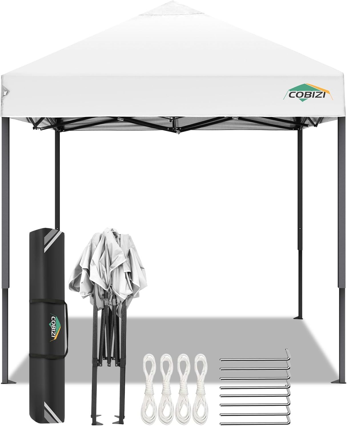 COBIZI - Toldo desplegable de 10 x 20 Pulgadas con 6 Paredes Laterales, toldo Impermeable para Eventos al Aire última intervensión, UPF 50+ cenador portátil para Fiestas, Playa, Camping, Boda,