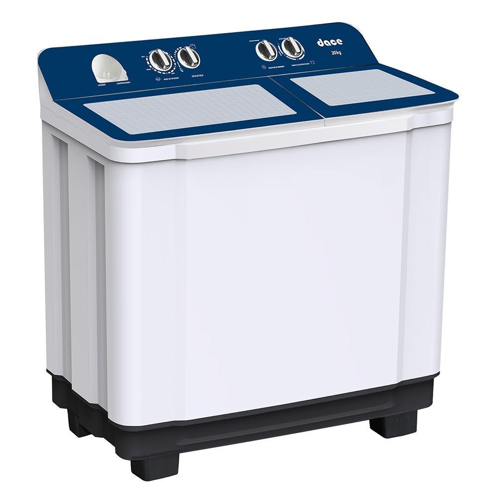 Lavadora Dace Semiautomática Doble Tina 20 Kg Blanca