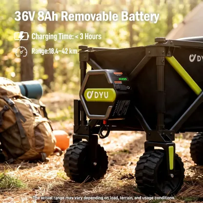 Carrito Eléctrico Plegable para Carga | 1200W Doble Motor | Opciones con Asiento para Conducir y Remolcar