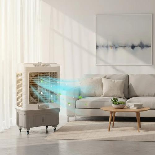❄️ Enfriador Evaporativo Industrial Portátil 60 L | Climatizador de Aire 450W | Alto Flujo de Aire | Ideal para Taller, Almacén, Garaje y Espacios Grandes 💨