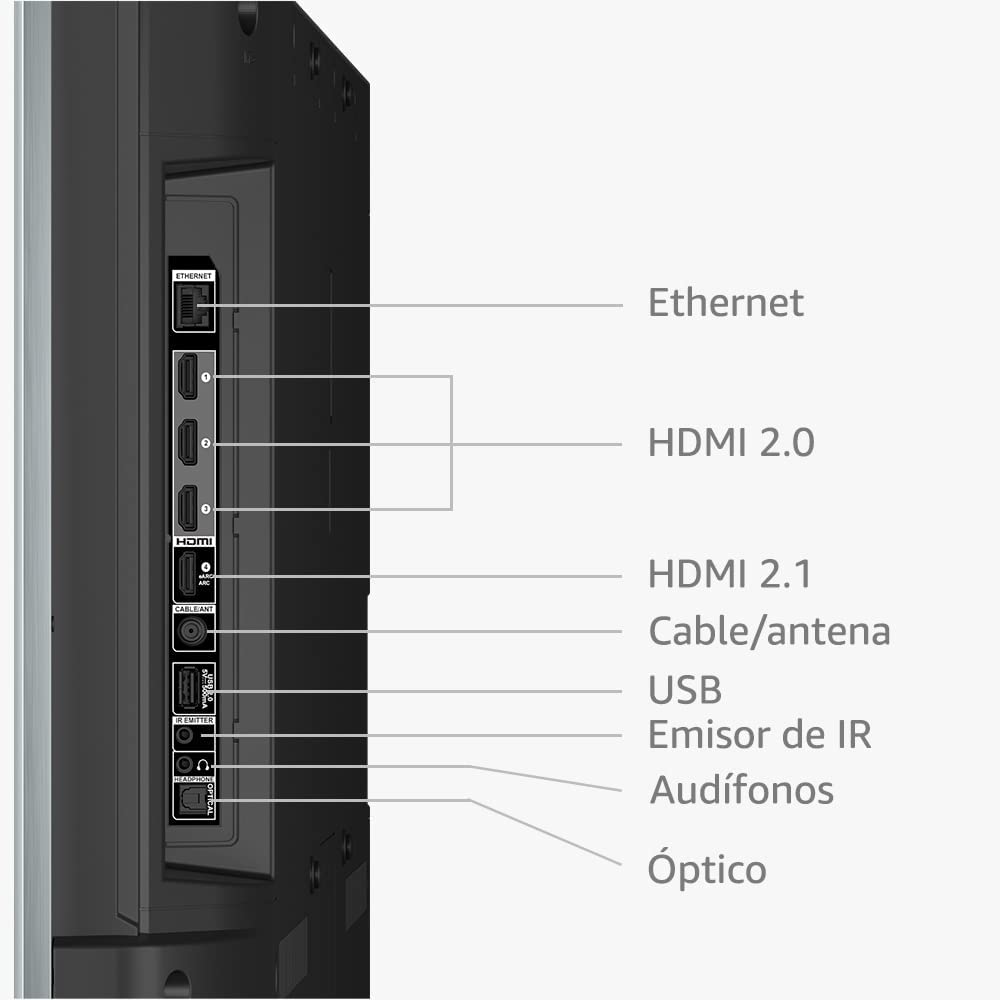 Televisión inteligente Amazon Fire TV Serie Omni QLED de 55" en 4K UHD con Dolby Vision IQ, atenuación local y control por voz con Alexa