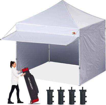 ABCCANOPY Kingkong-Series - Juego de Dosel instantáneo Comercial de 10 x 10 pies (Incluye Bolsa de Transporte de 30 Colores), Azul (Sky Blue)