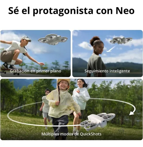 DJI Neo Pack Vuela Más Dron con RC-N3 y 3 Baterías, 135g, seguimiento de objetivos, video estabilizado
