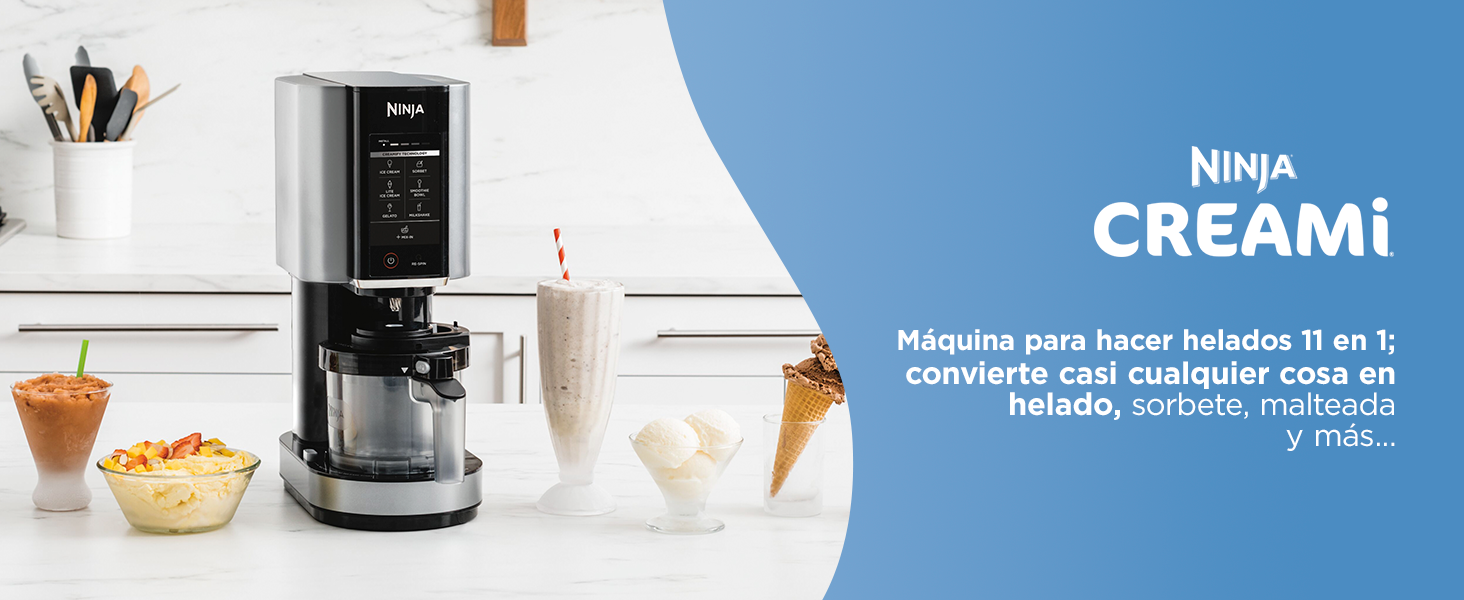 NINJA CREAMI, maquina de helados, maquina de nieve, ninja, malteadas