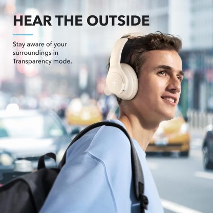 Soundcore Audífonos Inalámbricos Diadema Q20i, Cancelación de Ruido Activa Híbrida, Bluetooth, 40H ANC, Alta Resolución, Big Bass, App, Transparencia, Viajes