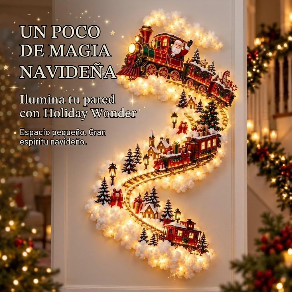 🎄Christmas Magic Trail Wall Light, Christmas Wall Lights, Xmas lights（Conjunto de tres piezas）✨