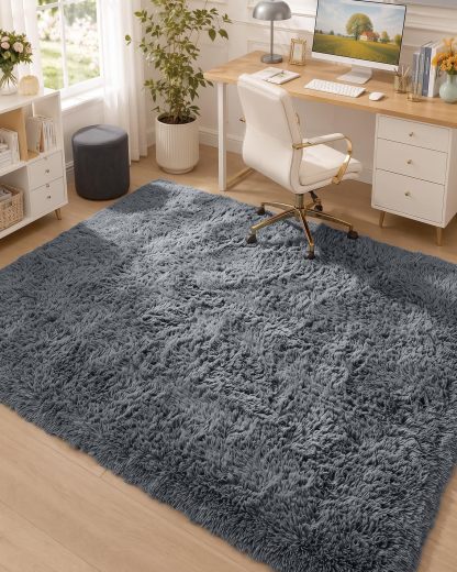 OLANLY - Alfombras de área grande lavables a máquina, 9 x 12 pies (274 x 366 cm), para sala de estar, recámara, alfombra suave y esponjosa para junto a la cama, alfombra de piso interior para niños y