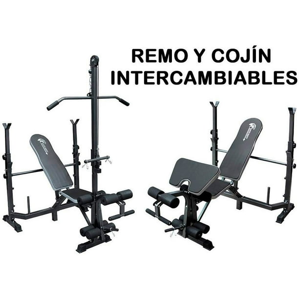 Banco Multiposiciones Pesas Ejercicio Predicador CENTURFIT Remo Gym Pesas Uso Rudo