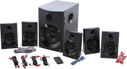 Logitech - Z607 - Sistema de audio 5.1 - Negro-----Cable de alimentación