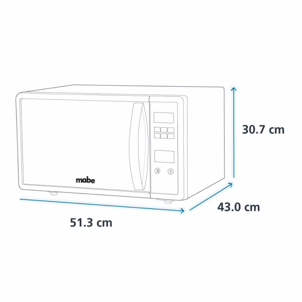HORNO DE MICROONDAS MABE 1.1 PIES CÚBICOS-toalla