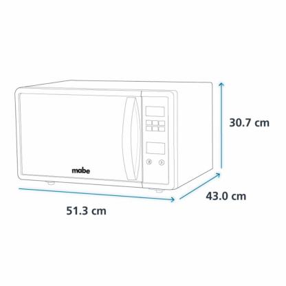 HORNO DE MICROONDAS MABE 1.1 PIES CÚBICOS-toalla