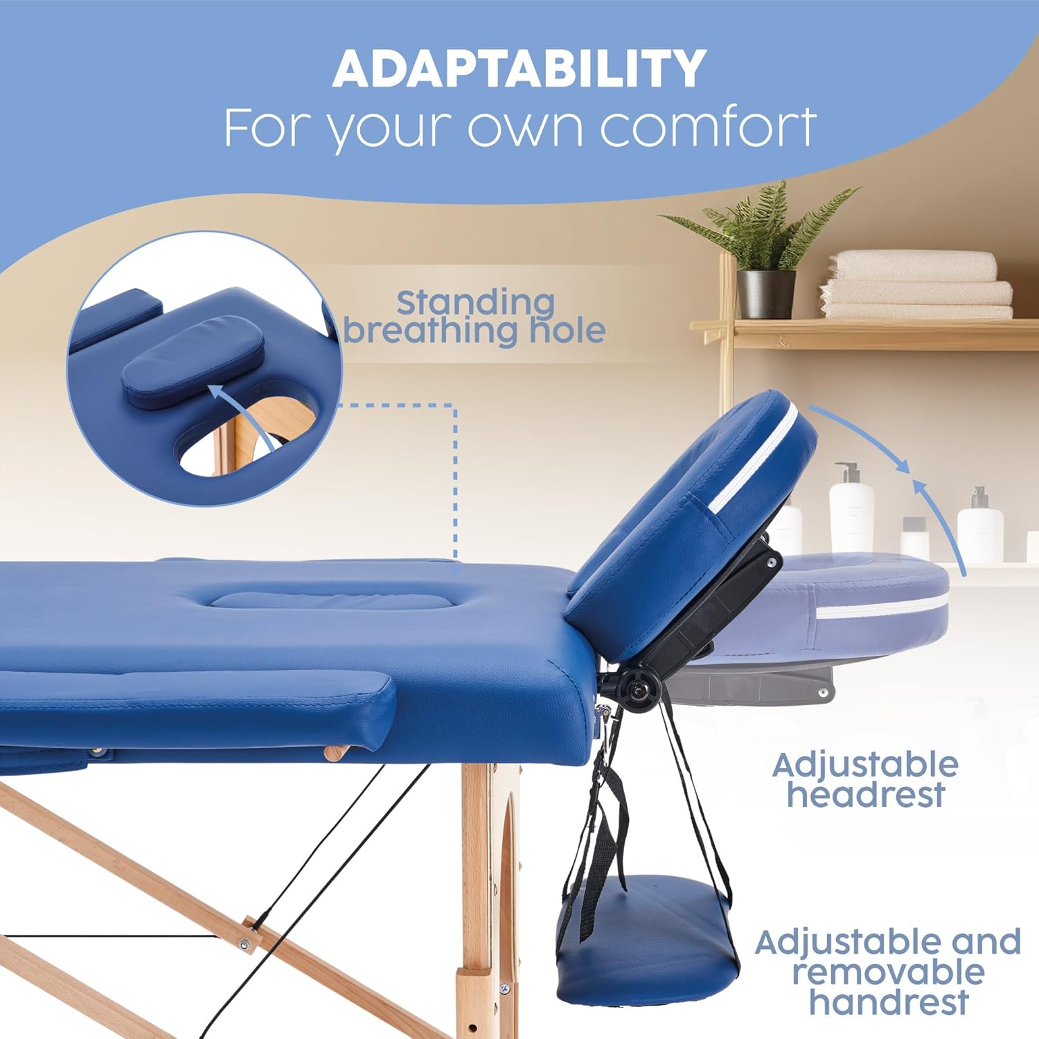 X-PROSS Cama Profesional para Tatuajes Plegable con Estuche y Altura Ajustable, Cama para SPA, Cama para Masajes Profesionales, Camilla Portátil para Fisioterapia y Quiropraxia - Negro