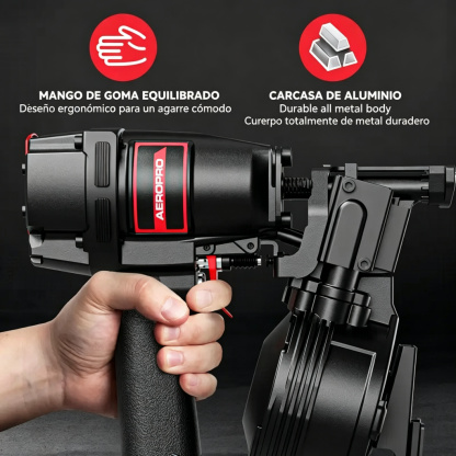 Clavadora neumática de bobina para techos AerPro CN45N de 15 grados, pistola de clavos para tejas asfálticas, cargador para 120 clavos