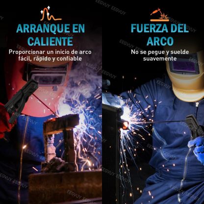 Máquina de Soldar Inverter 2 en 1, 350A, Dual Voltaje 110V/220V, MMA/TIG, Control Digital, Arco Estable con Funciones de Protección y Sistema de Disipación de Calor Eficiente