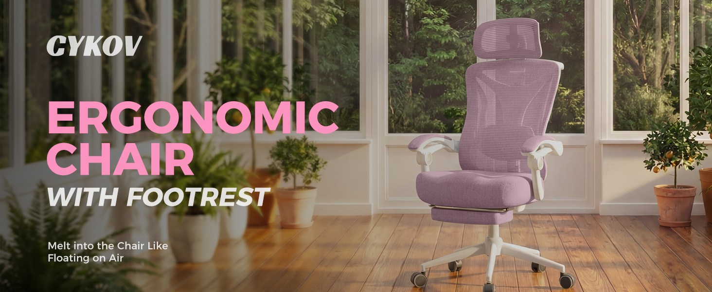 office chair with footrest