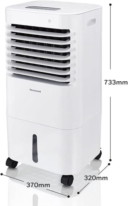 Honeywell Enfriador de Aire CL152 con Ionizador y Panel Antibacterial. 15 litros. Enfría hasta 19 m2