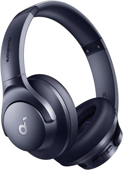 Soundcore Audífonos Inalámbricos Diadema Q20i, Cancelación de Ruido Activa Híbrida, Bluetooth, 40H ANC, Alta Resolución, Big Bass, App, Transparencia, Viajes