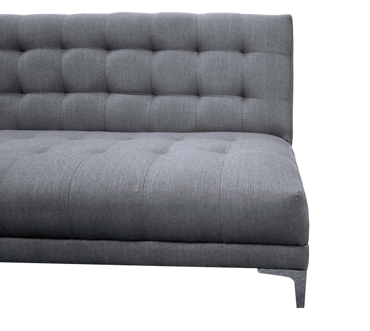 Sofa Cama Reclinable El Bazar Store Verso Gris plata, Futon Abotonado Matrimonial 3 posiciones, Sala