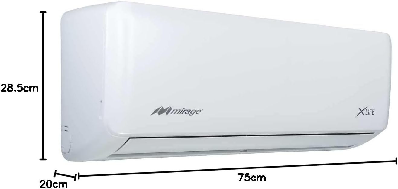 Mirage SETCLC120H Aire Acondicionado Mini Split Xlife On/Off con Calefacción 1Ton 115V, Blanco