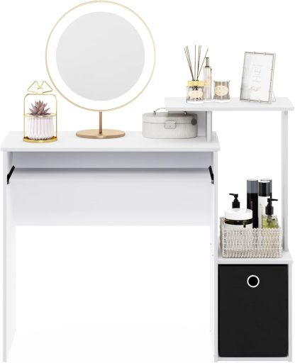 Furinno Econ - computadora Multiusos para computadora de Oficina en casa, Color Gris Roble francés