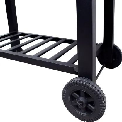 Asador Ahumador Carbon Para Carne Parrilla Resistente Acero Color Negro