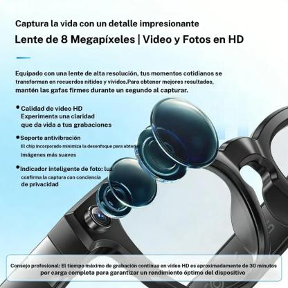 AI Smart Glasses Q8 with Live Translation & AI Assistant | Capture 4K-Quality Video & Photos, Hands-Free Calls, Stereo Music, Auto-Tinting Lenses, Bluetooth 5.3 for Sports & Travel