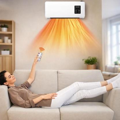 Aire Acondicionado para Aire Frío y Aire Caliente con Control Remoto y Función de Calentamiento Integrada