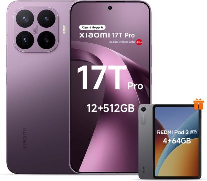 Xiaomi 17T Pro 5G 12GB RAM 512GB Azul Oscuro con Tablet REDMI Pad 2 9.7 de Regalo