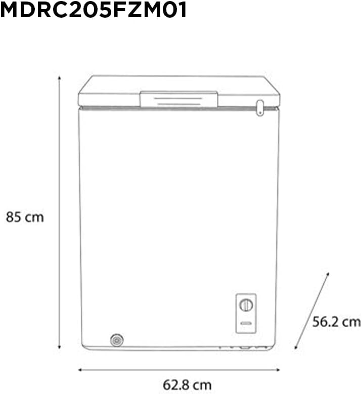 Midea Congelador Triple Cooling System 5 Pies Cúbicos
