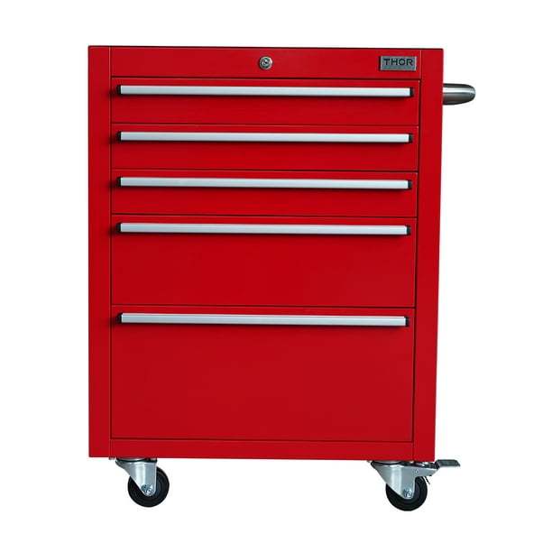 Gabinete De Herramientas Rojo 5 Cajones Thor Kitchen