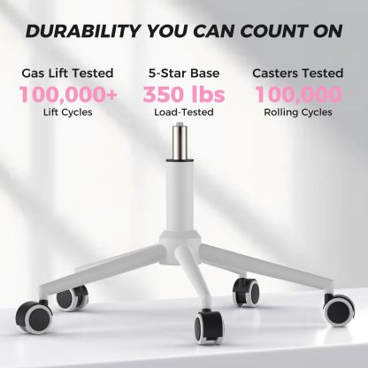 Silla de oficina reclinable, moderna y cómoda Sweetcrispy: silla ergonómica con respaldo de malla, altura ajustable, giro de 360 ​​grados y ruedas; incluye reposapiés, reposacabezas ajustable, reposabrazos acolchados y bloqueo de reclinación.