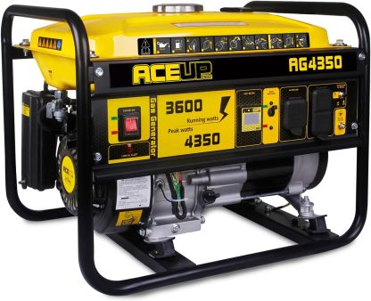 Aceup Energy - Generador de gas de 1.200 W, pequeño generador portátil para uso doméstico, camping, ultraligero, compatible con EPA y CARB