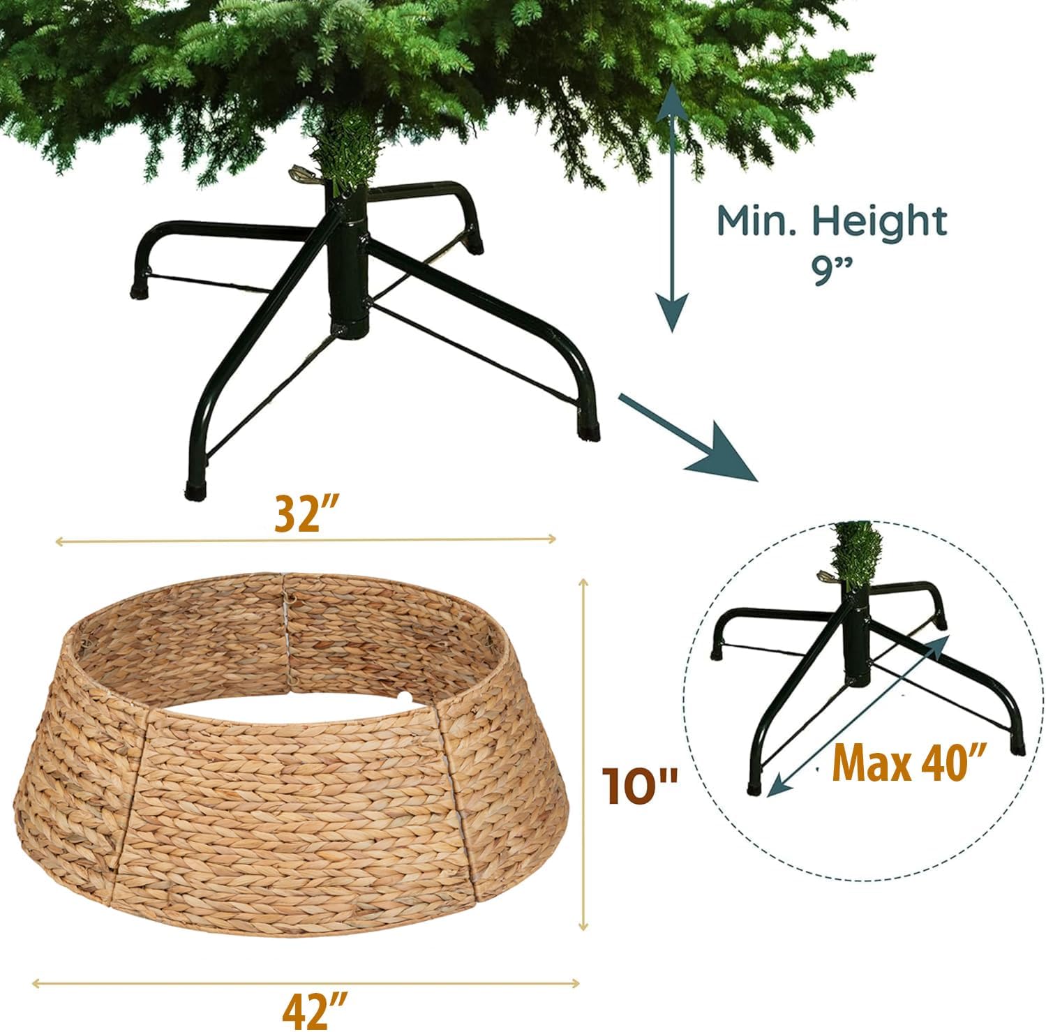 Árbol de Navidad YITAHOME Preiluminado con 11 Modos de Luz y Regalos Especiales