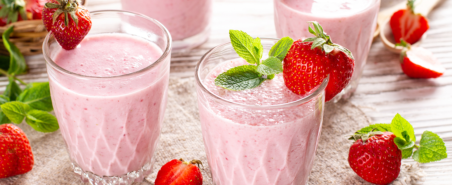 Licuadora para licuado de fresa