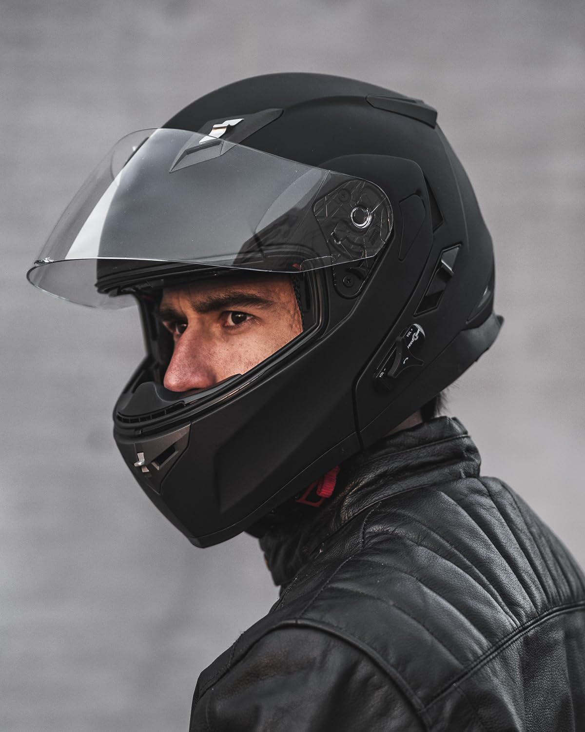 ILM - Casco de Motocicleta Modular Integrado con Bluetooth, con protección Solar para Mp3, Modelo 953/953 Pro