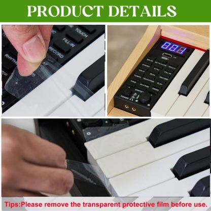 Teclado digital para piano de 88 teclas semiponderado, piano eléctrico de tamaño completo para principiantes, con soporte de partitura, pedal, adaptador de corriente, modo de auriculares,