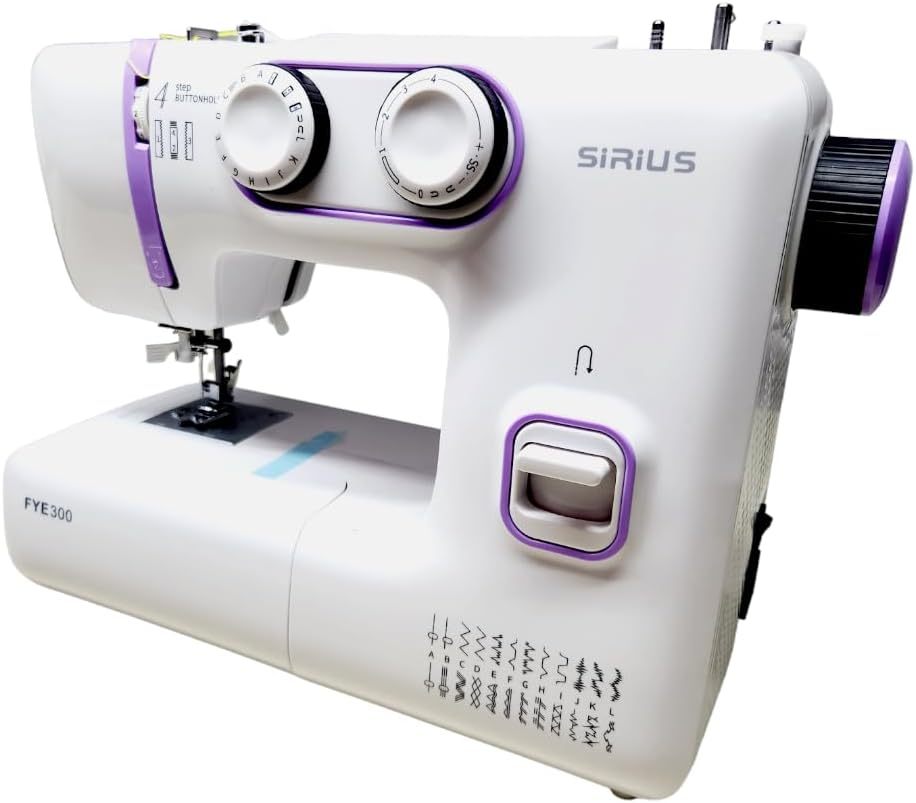 maquina de coser casera portatil hasta 24 puntadas (GREY GOLDEN)