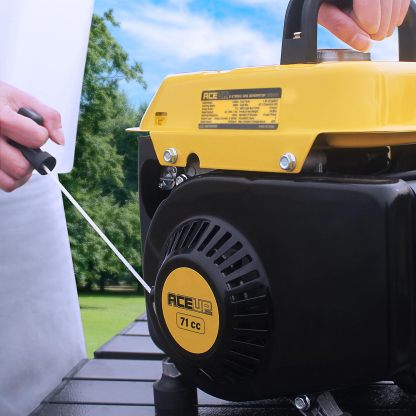 Aceup Energy - Generador de gas de 1.200 W, pequeño generador portátil para uso doméstico, camping, ultraligero, compatible con EPA y CARB