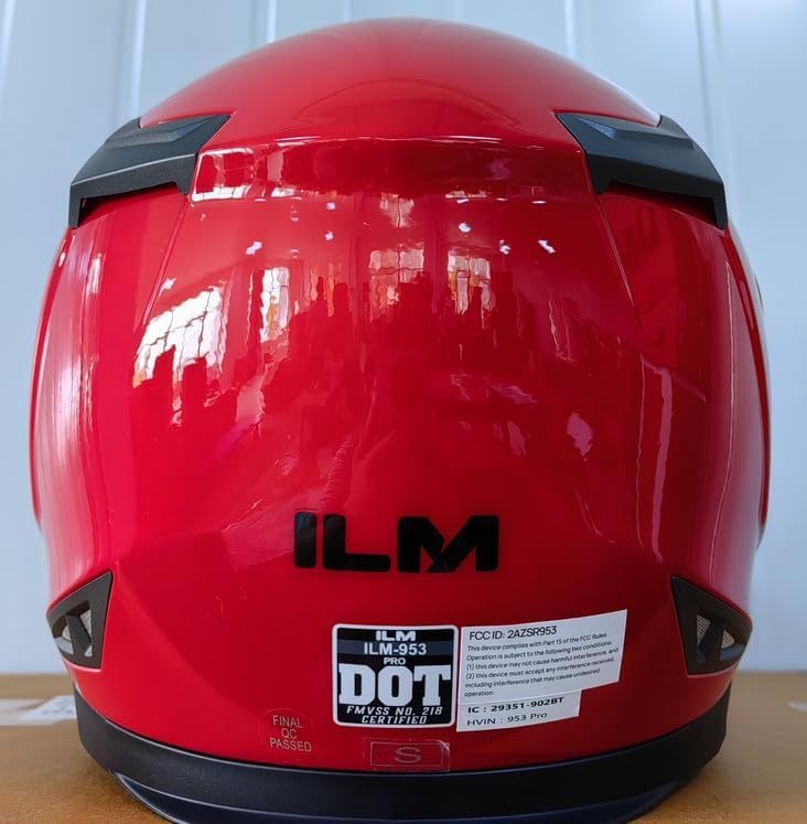 ILM - Casco de Motocicleta Modular Integrado con Bluetooth, con protección Solar para Mp3, Modelo 953/953 Pro