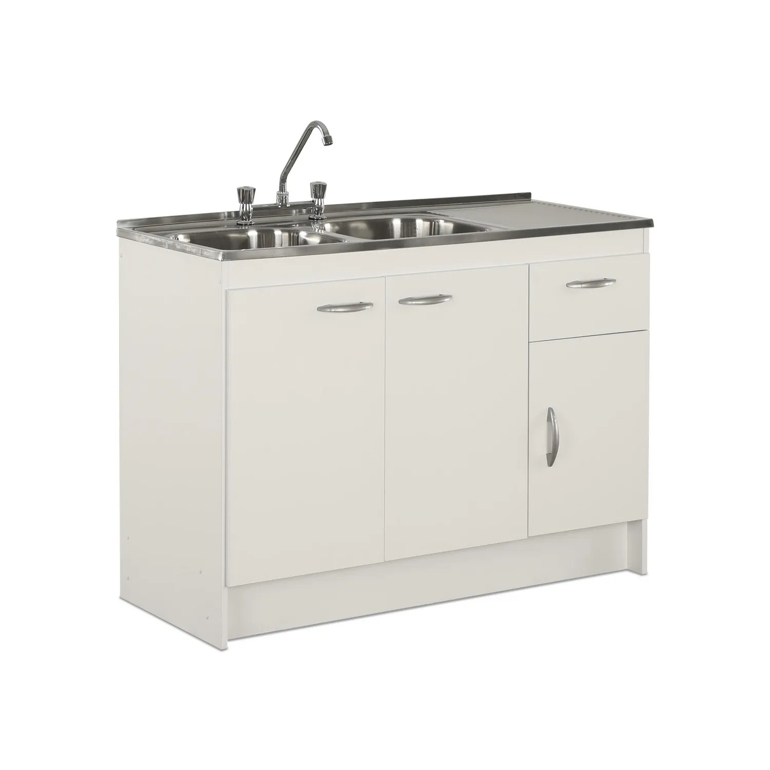 Mueble Cocina con Lavaplato Derecho 120Cm y Grifería