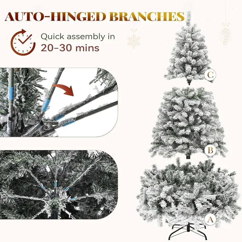 Árbol de Navidad YITAHOME Preiluminado con 11 Modos de Luz y Regalos Especiales