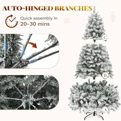 Árbol de Navidad YITAHOME Preiluminado con 11 Modos de Luz y Regalos Especiales